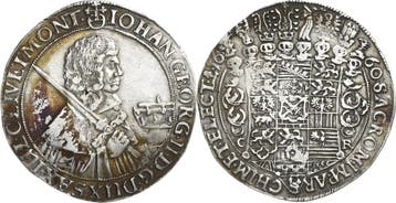 Taler, daalder 1662, Sachsen-kurlinie ab 1547 (albertiner..., Verzenden