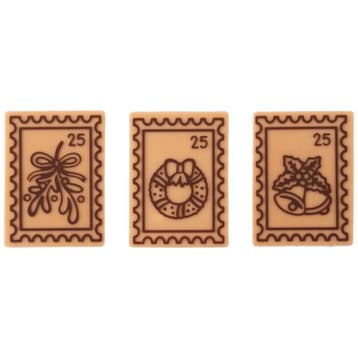 Dobla Chocoladedecoratie Kerstpostzegel 192st., Verzenden, Nieuw