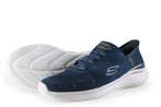 Skechers Instappers in maat 42 Blauw, Overige typen, Zo goed als nieuw, Skechers, Verzenden
