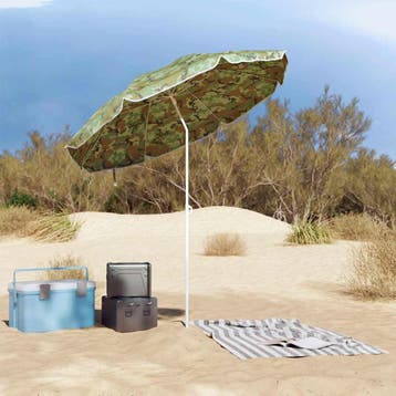 vidaXL Tuinparasol 170T polyester Camouflage, Verzenden, Nieuw