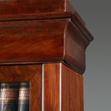 Strakke Boekenkast vroeg biedermeier ca 1820 mahonie indelin, Antiek en Kunst, Ophalen of Verzenden