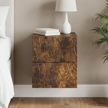 vidaXL Wandbeugel Bedkast Gerookt eiken 34,5 x 33 x 40 cm, Minder dan 45 cm, Verzenden, Nieuw, Minder dan 55 cm