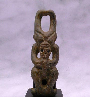 sculptuur, Hongshan Cultuur Alien Taïno achtige Gehoornde