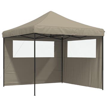 Vouwtent Oxford Taupe 3m - 25% Korting - B-keuze, Opvouwbaar, Partytent, Minder dan 4 meter, Zo goed als nieuw