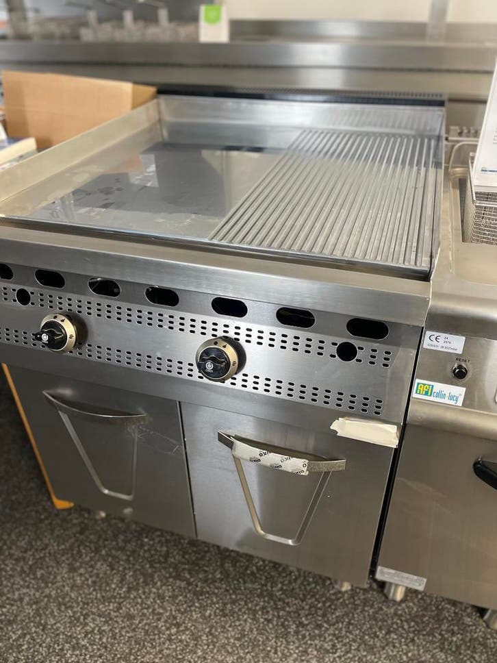 Bakplaat gas SHOWROOMMODEL 80X90X90, Zakelijke goederen, Horeca | Keukenapparatuur, Nieuw in verpakking, Fornuis, Frituur en Grillen