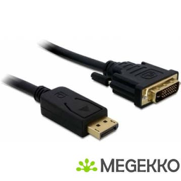 Delock 82590 Kabel DisplayPort 1.1 male > DVI 24+1 male, Verzenden, Nieuw