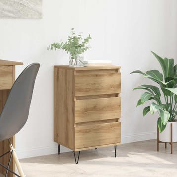 vidaXL Dressoir Artisan Eiken 40 x 35 x 70 cm Gemonteerd, Huis en Inrichting, Kasten | Dressoirs, Verzenden, Nieuw, Overige houtsoorten