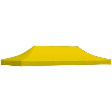 vidaXL Partytentdak 270 g/m² 6x3 m geel, Verzenden, Nieuw, Partytent