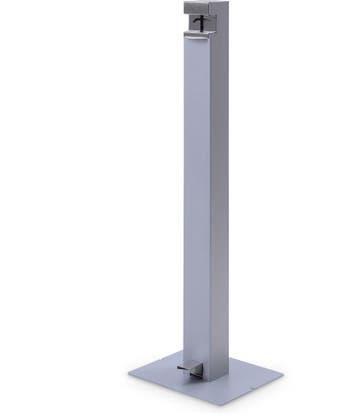 Officenow desinfectiezuil, aluminium, 98 x 30 cm, nieuw, Ophalen, Nieuw in verpakking