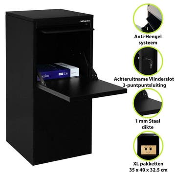 Logixbox Frontbox-Inbouw pakketbrievenbus achteruitname, Tuin en Terras, Brievenbussen, Verzenden, Nieuw