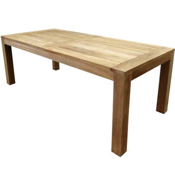 Krista dining tuintafel 220x100xH77,5 cm teak, Tuin en Terras, Ophalen of Verzenden, Nieuw, Teakhout