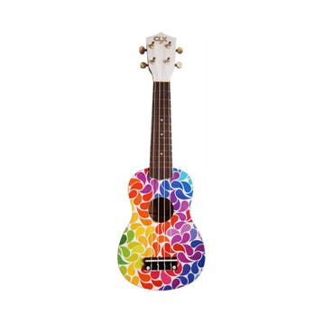 CLX Calista Rainbow Drips sopraan ukulele, Ophalen of Verzenden, Nieuw