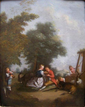 Nicolas Lancret (1690-1743), follower of - Rural love