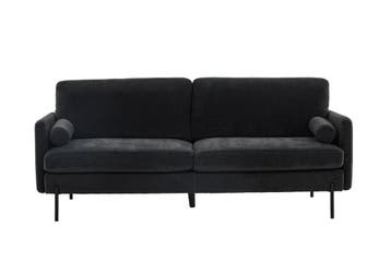 Urban Sofa  3-Zitsbank  Zwart Velour Stof  Jorn, Verzenden, Nieuw