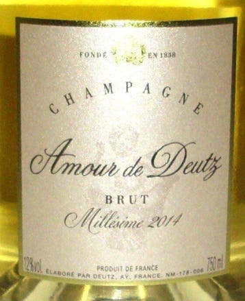 2014 Deutz, Amour de Deutz - Champagne Brut - 1 Fles (0,75, Nieuw