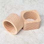 HOCHO Servetring – Vierkant – 50x50x30 mm – Beukenhout, Ophalen of Verzenden, Nieuw