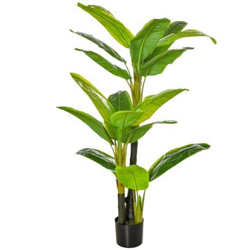 TRUUSK Kunstmatige Bananenboom 150 cm - Decoratieve Kunstpla, Verzenden, Nieuw