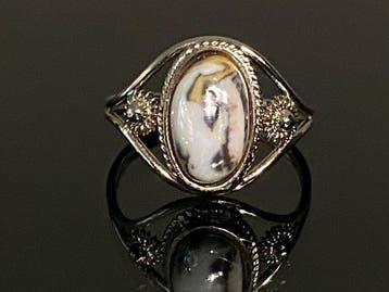 Vintage Arts & Crafts - Oude opvallende ring met unieke