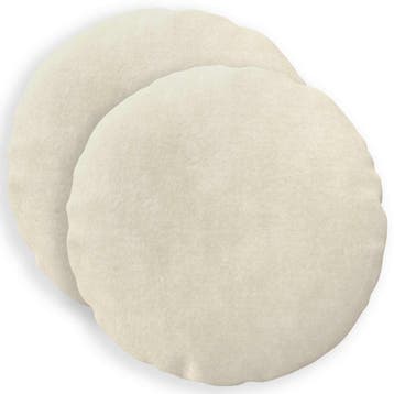 vidaXL Kussensloop 2 pcs HEERLEN Crèmekleurig Ø 40 cm, Verzenden, Nieuw