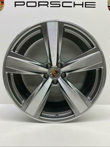 Porsche Macan ORIGINELE 21Exclusive Design Sport met banden, Ophalen, Gebruikt, 295 mm, Banden en Velgen