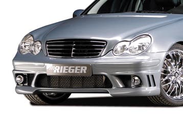 Rieger voorbumper | C-Klasse (W203): 05.00- - Sedan, T-model, Auto-onderdelen, Verzenden, Nieuw, Mercedes-Benz