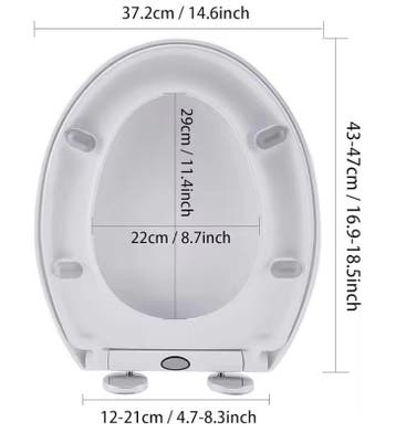 Ovale toiletbril met softclose en quick release bevestiging, Verzenden, Nieuw