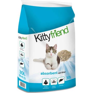 Kitty Friend Kattenbakvulling Absorbent 30 liter, Dieren en Toebehoren, Verzenden, Nieuw