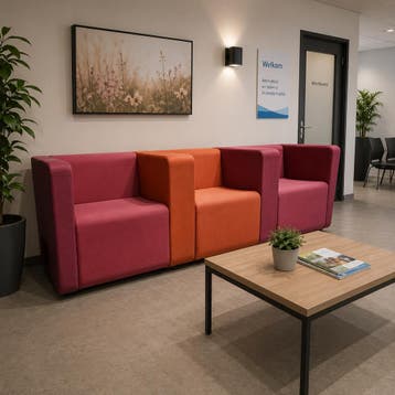 Ahrend Silverguard loungebank modules - 74x237x76, Ophalen of Verzenden, Nieuw in verpakking
