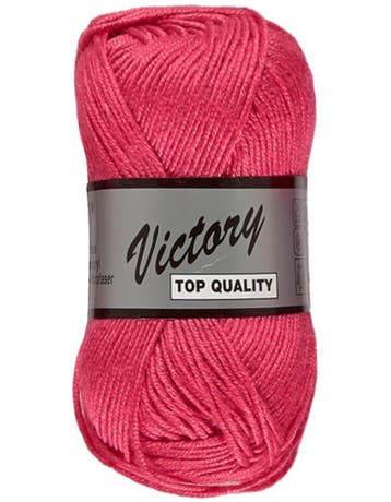Lammy Yarns Victory - 730 Cyclaam Roze - Zijdeglans Acrylg, Ophalen of Verzenden, Nieuw