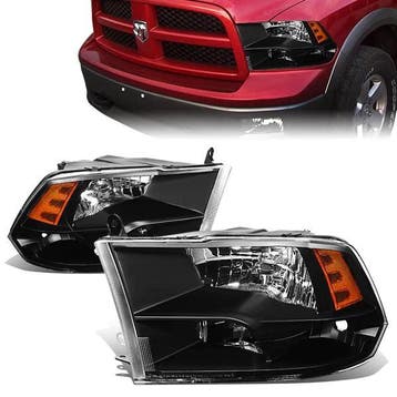 SK-Import Koplampen Amber Corner Black Housing Dodge Ram, Ophalen of Verzenden, Nieuw, Dodge