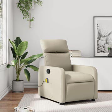 Relaxfauteuil Met Massage | Tweedekansje | OP=OP, 75 tot 100 cm, Ophalen of Verzenden, Zo goed als nieuw, Modern