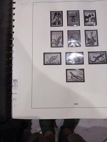 België - Lindner luxe album 1965 tem 1980 voor alle zegels, Gestempeld