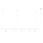 Modern hangend railsysteem met 5 spots wit 1-fase  - Iconic, Huis en Inrichting, Verzenden, Nieuw, Modern