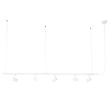Modern hangend railsysteem met 5 spots wit 1-fase  - Iconic, Verzenden, Nieuw, Modern