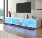 TV-meubel 180cm hoogglans met LED-verlichting en wandmontage, Verzenden, Nieuw