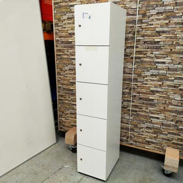 5-deurs van Esch houten lockerkast - 178x35x47 cm, Ophalen of Verzenden, Nieuw