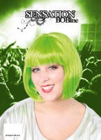 Bobline pruik groen, Verzenden, Nieuw