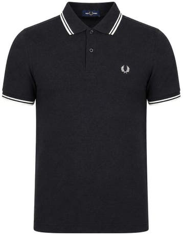 Fred Perry Polo Tipped M3600 Grijs 89C maat M Heren, Kleding | Heren, Verzenden, Nieuw, Maat 48/50 (M), Fred Perry