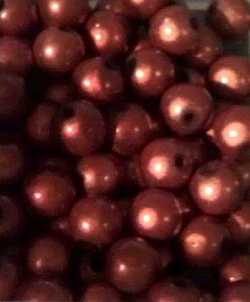 10 x Acryl kraal miracle bead bruin/oranje 8 mm gat c.a...., Ophalen of Verzenden, Nieuw, Kraal