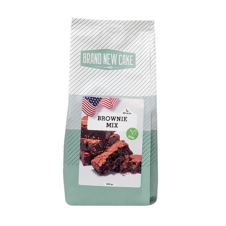 BrandNewCake Vegan Brownie-mix 500g, Hobby en Vrije tijd, Taarten en Cupcakes maken, Nieuw, Verzenden