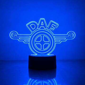 Led lamp DAF oud logo, Kunststof, Overige merken, Meerkleurig, Ophalen of Verzenden