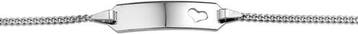 The Jewelry Collection - Graveerarmband Hart Gourmet Plaat 5, Verzenden, Nieuw