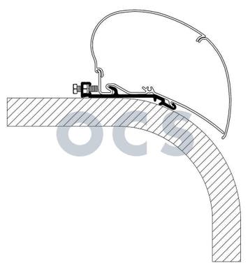 Thule Flat Roof Adapter 300, Caravans en Kamperen, Voortenten en Luifels, Ophalen of Verzenden, Nieuw, Thule