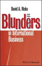 Blunders in International Business 9781405134927, Verzenden, Gelezen, David A. Ricks