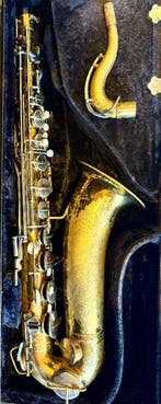 The Martin Indiana tenor saxofoon (serienummer 61066) –, Ophalen of Verzenden, Gebruikt, Tenor, Met koffer