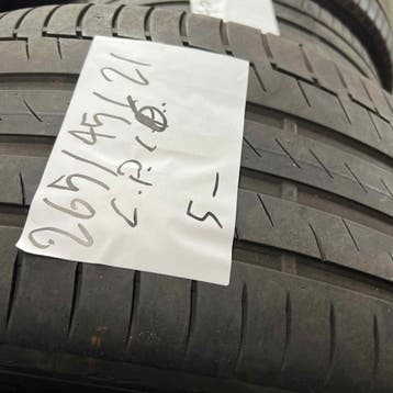 2 x Continental PremiumContact 6 265-45-21 Zomerbanden 5mm, Gebruikt, 265 mm, Band(en), Personenwagen