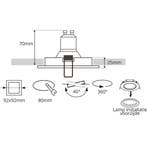 Spot Armatuur GU10 - Pragmi Boxy Pro - GU10 Inbouwspot -, Metaal of Aluminium, Nieuw, Ophalen of Verzenden, Led