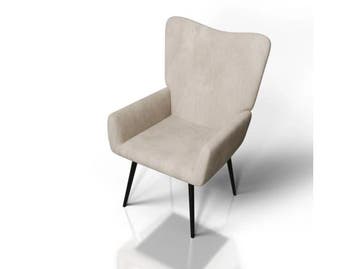 Veiling - Oorfauteuil / Relaxfauteuil Odense - Beige - Cordu, Nieuw