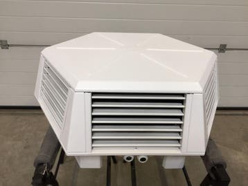 8,3 kw CV luchtverwarmer Kampmann Ultra (6 stuks op voorraad, Ophalen of Verzenden, Gebruikt, 800 watt of meer, Kachel