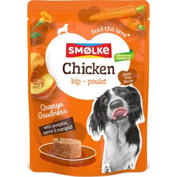 8x Smolke Hondenvoer Nat Chicken Orange Goodness 300 gr, Verzenden, Hond